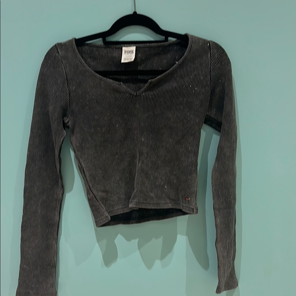 Pink Victoria’s Secret Charcoal Waffle top